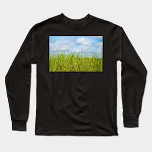 Grass and cloudy sky Long Sleeve T-Shirt